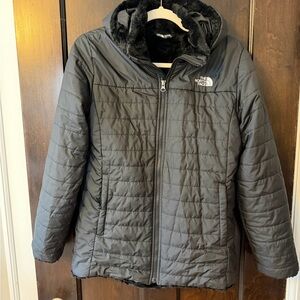The North Face Girls size 18 Parka coat mossbud swirl fleeced lined warm coat xl